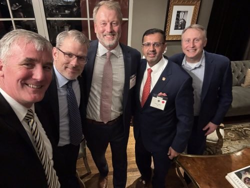 Classof+1995's+Matt+Dossey,+Rob+Krotee,+Baqar+Shah,+Andy+Rieger,+and+Chris+Manske+in+After+Party+Suite