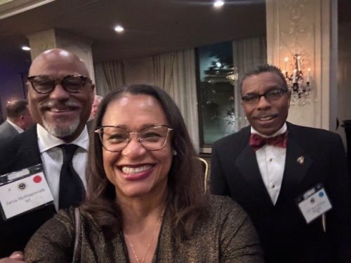 MonicaSmith+Baisden,+'87,+Michael+Baiseen,+'85+and+Jarvis+Hollingsworth,+'85